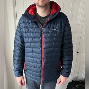 Patagonia Mens Down Sweater Hoodie Jacket SIZE XL